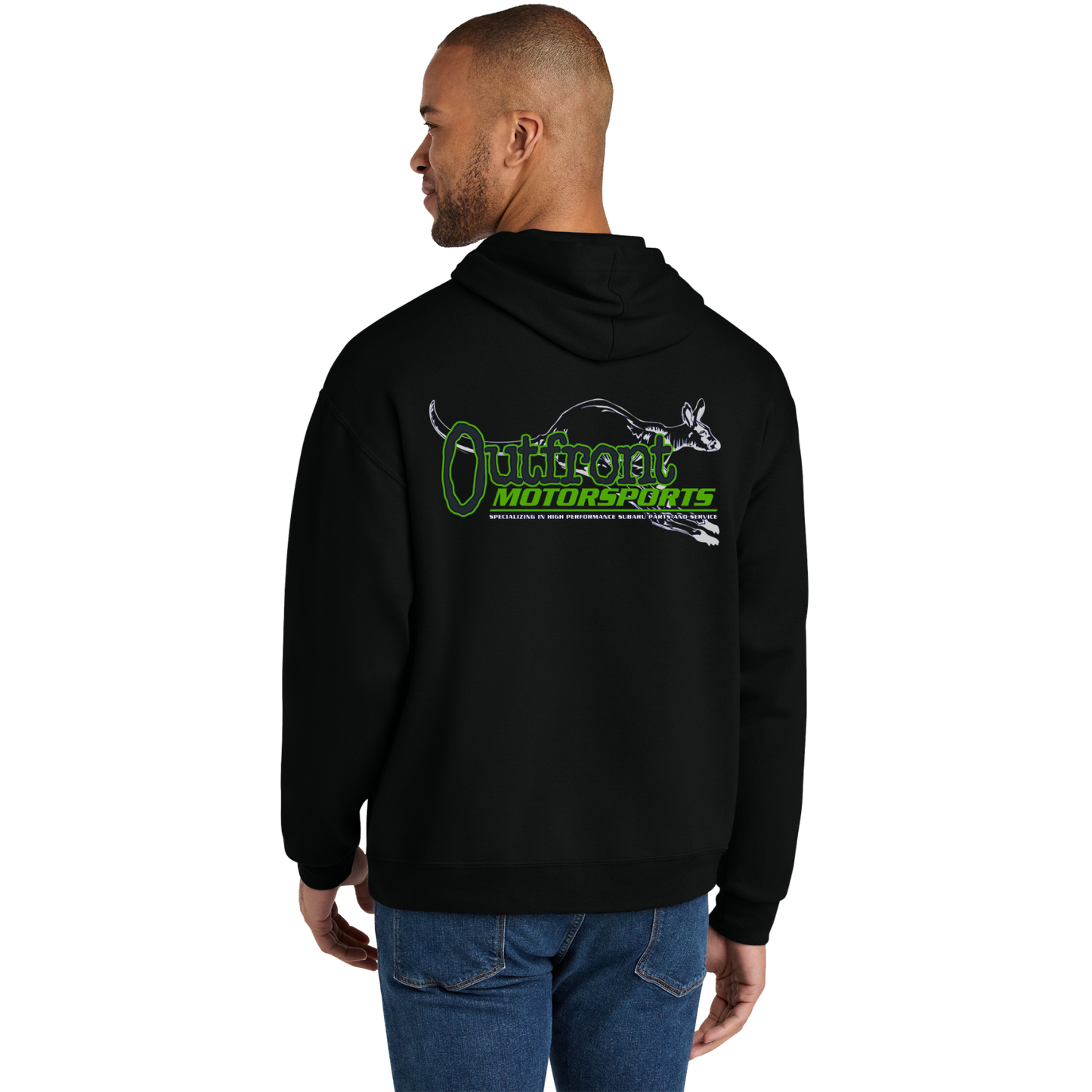 Outfront Motorsports Logo Black Pullover Hoodie