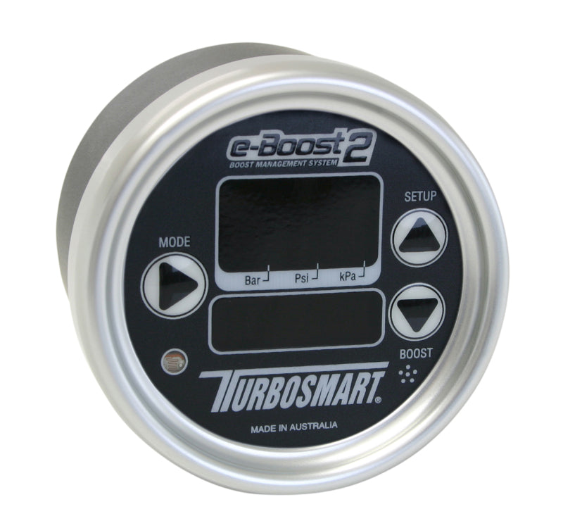 Turbosmart 66mm e-Boost2 Electronic Boost Controller Black Face Silver Bezel