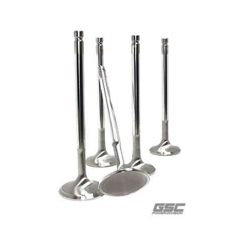 GSC Subaru EJ series EJ205-EJ207-EJ257 Chrome Polished Super Alloy Exhaust Valve-32mm Head (STD) -SET 8