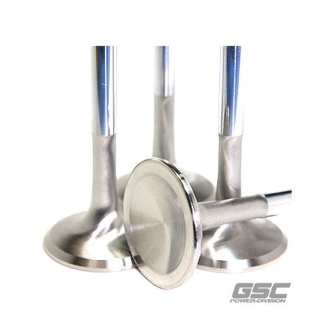 GSC Subaru EJ series EJ205-EJ207-EJ257 Chrome Polished Super Alloy Exhaust Valve-32mm Head (STD) -SET 8