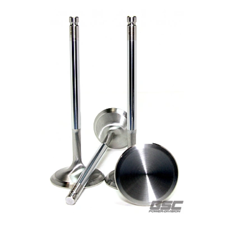 GSC Subaru EJ Series EJ205-EJ207-EJ257 Chrome Polished Exhaust Valve - 32mm Head (STD) - Set of 8
