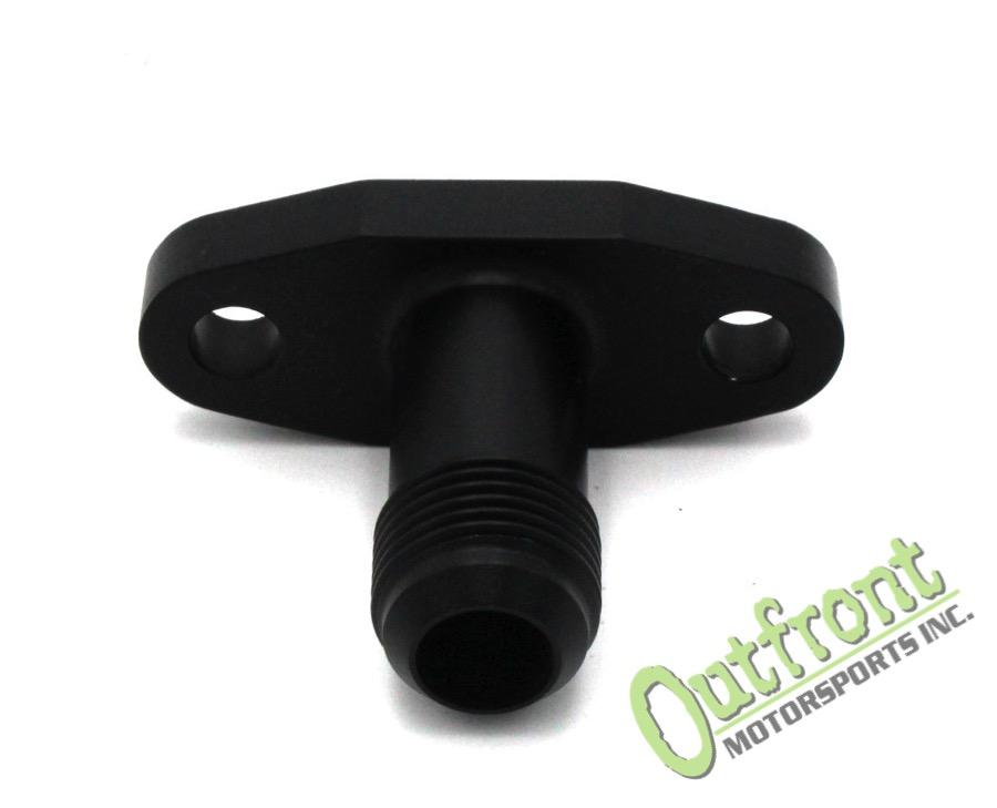 Oil Return (Drain) Fitting W- Long -10 AN Fits T3 GT37, GT40, GT42, GT45 GTX42 GTX45