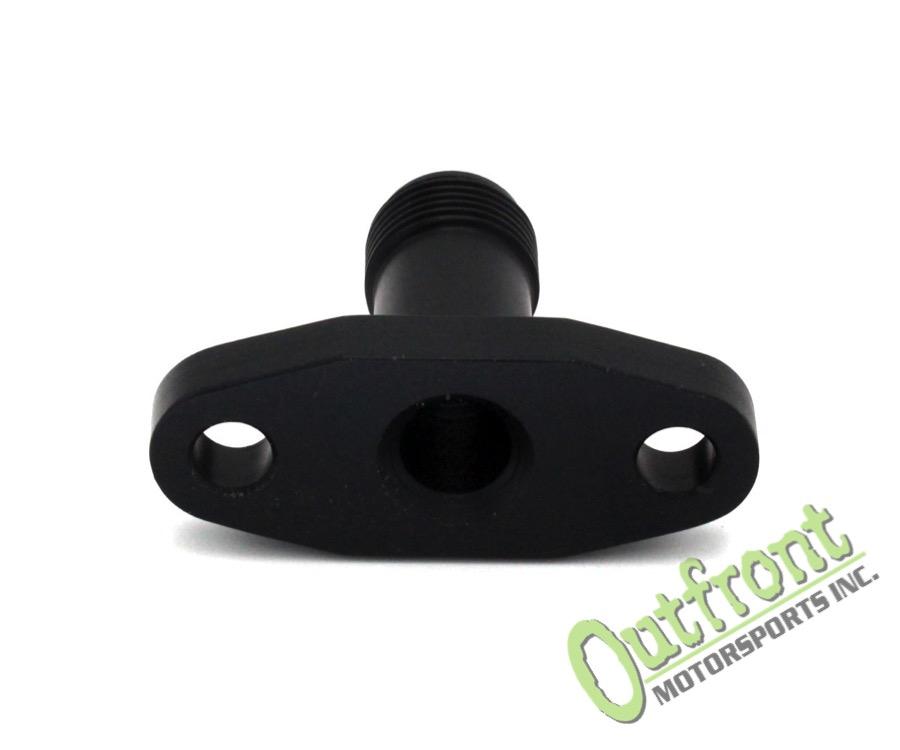 Oil Return (Drain) Fitting W- Long -10 AN Fits T3 GT37, GT40, GT42, GT45 GTX42 GTX45