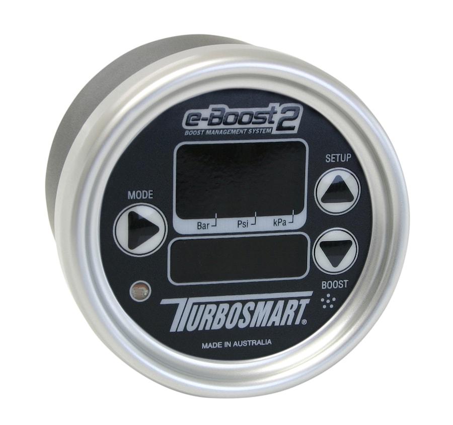 Turbosmart 60mm e-Boost2 Electronic Boost Controller Black Face Silver Bezel