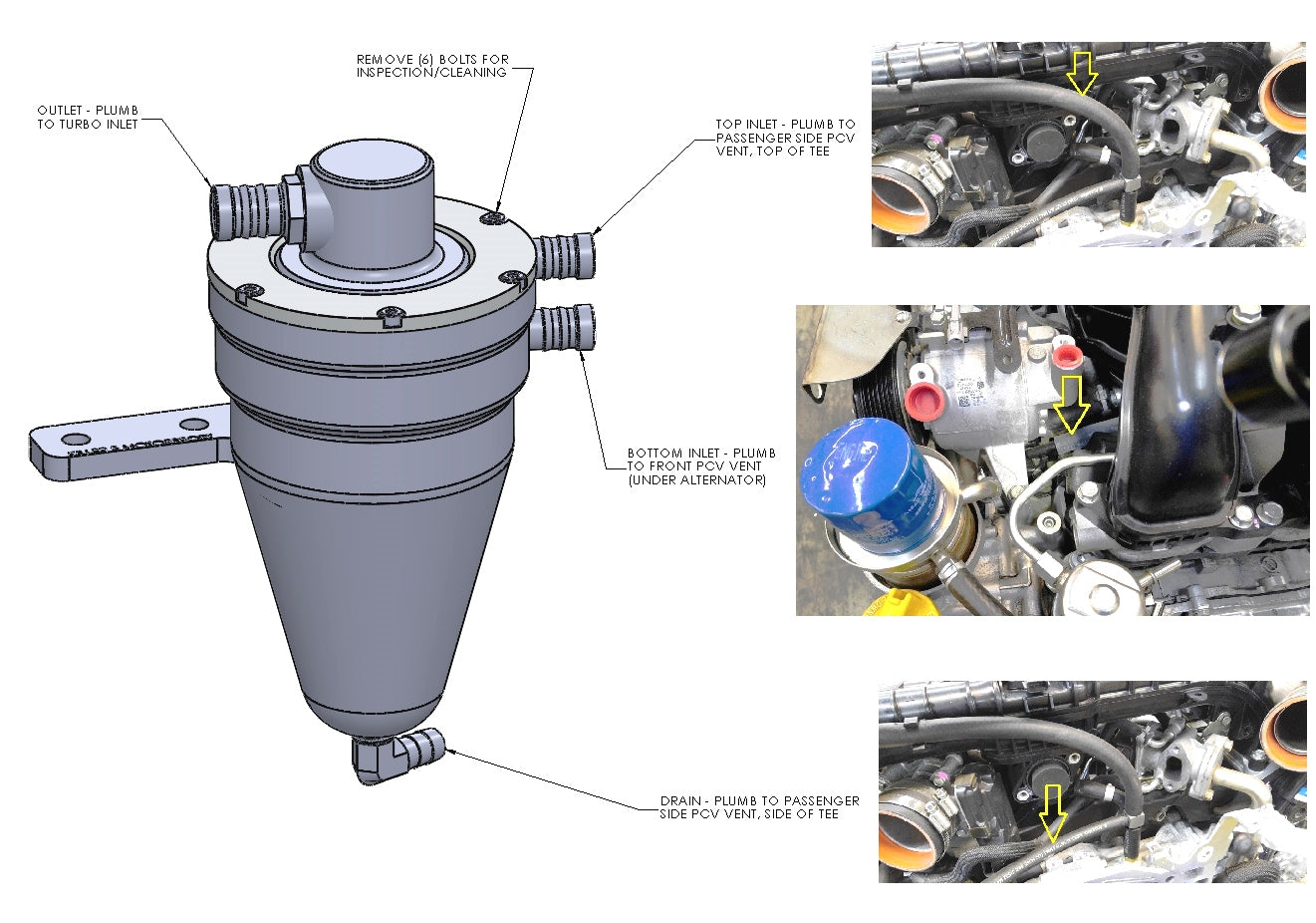 Killer B Motorsport Air Oil Separator WRX & FXT FA20