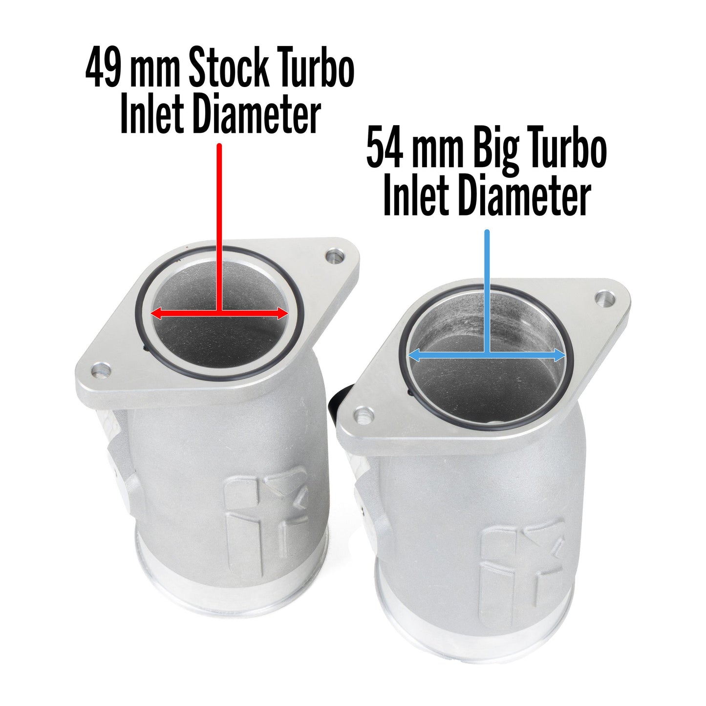 OVERTAKE Aluminum BIG TURBO Inlet - Subaru 2015-2021 WRX, 2014-2018 Forester XT