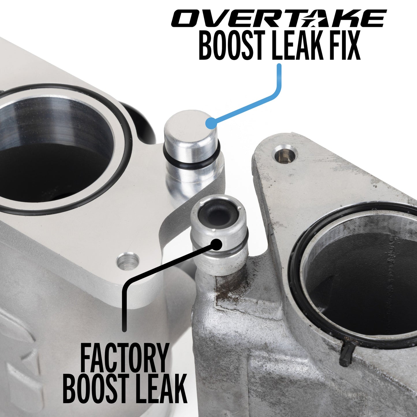OVERTAKE Aluminum BIG TURBO Inlet - Subaru 2022-2026 WRX, 2020-2026 Outback, 2019-2026 Ascent