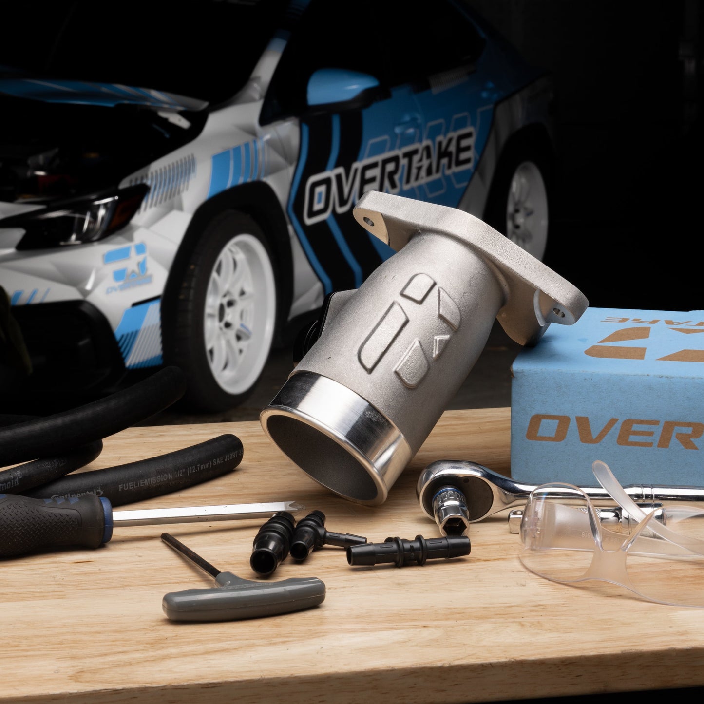 OVERTAKE Aluminum BIG TURBO Inlet - Subaru 2022-2026 WRX, 2020-2026 Outback, 2019-2026 Ascent